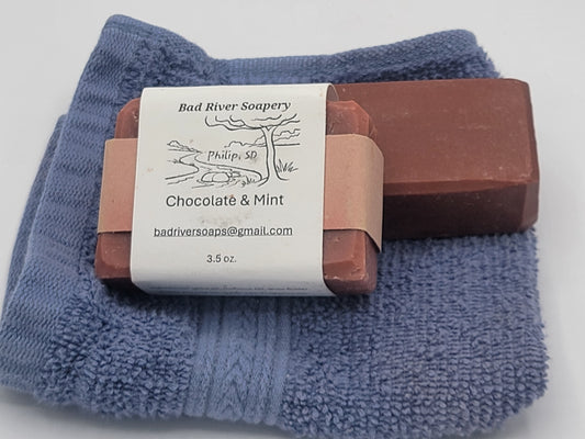 Chocolate and Mint Hand made soap