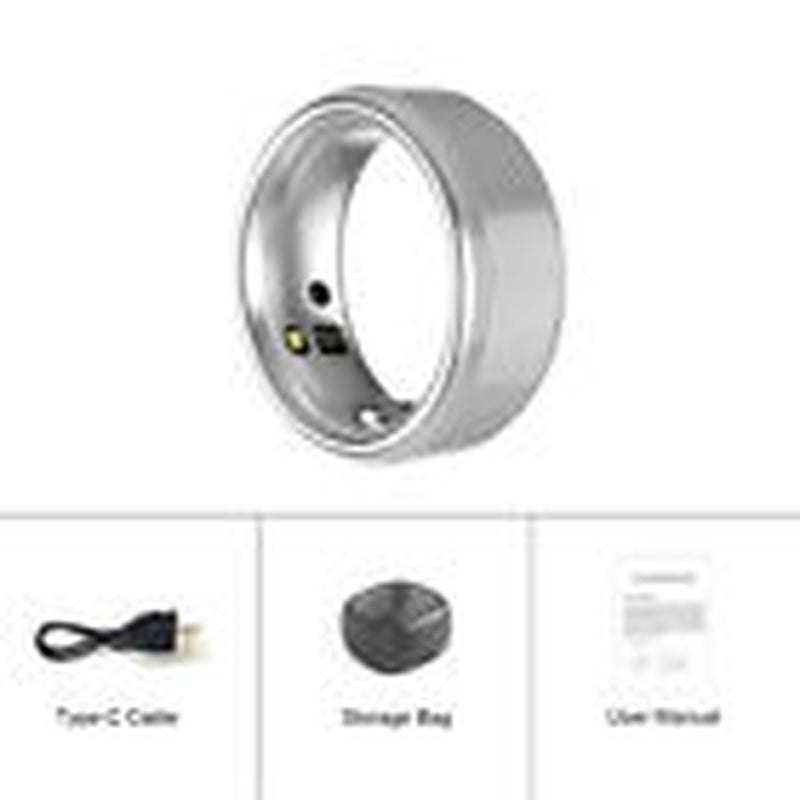 Smart Ring Health Waterproof Finger Rings Monitor Heart Rate Fitness Tracker