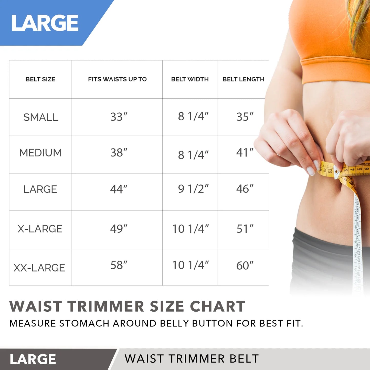 Waist Trimmer Belt LARGE