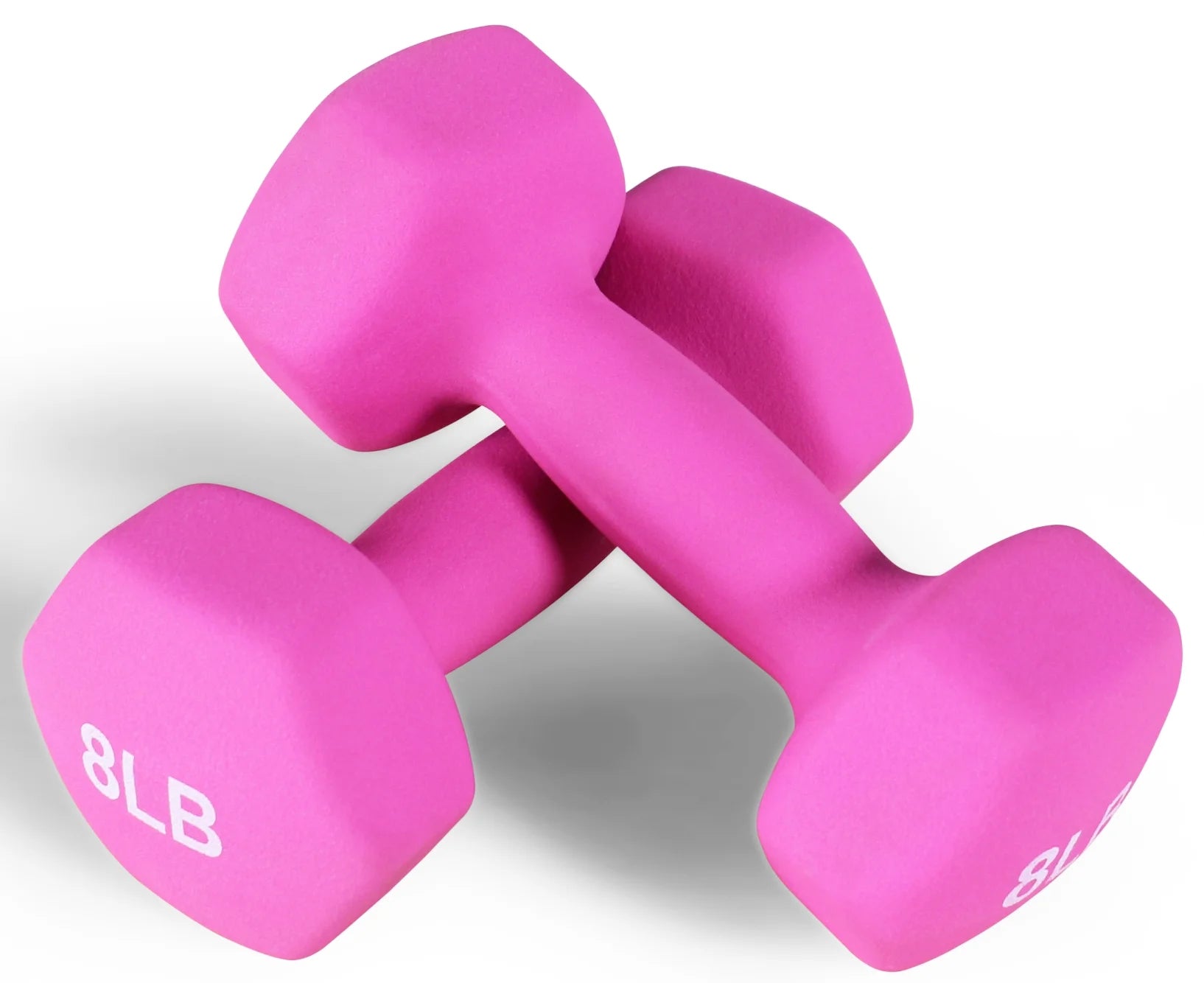 All-Purpose Color Neoprene Coated Dumbbells, 8 Lbs Pair