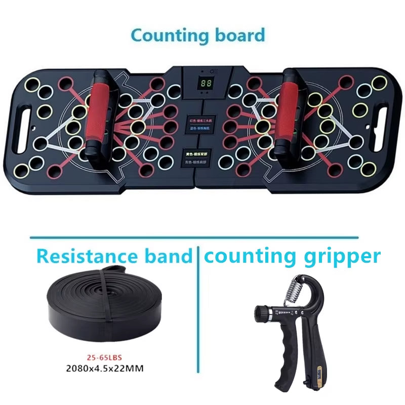 Multifunctional Counting Push up Board Home Chest Muscle Exercise Training Indoor Electronic Fitness Support Push-Up Rock Stands