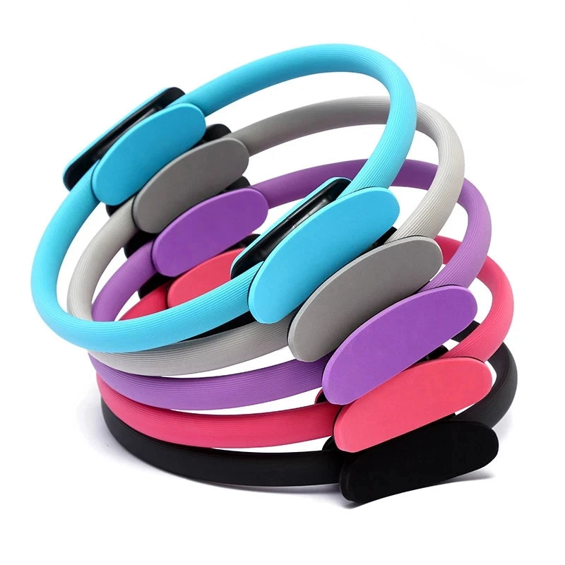 Yoga Fitness Ring Circle Pilates Women Girl Exercise Home Resistance Elasticity Yoga Gym Workout Pilates Ring Circle