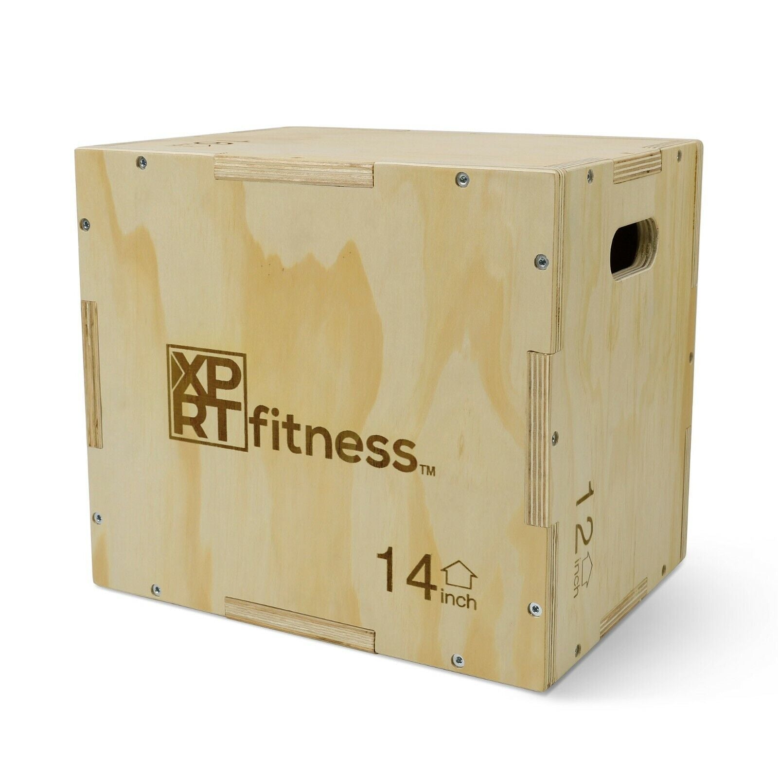 XPRT Fitness Plyo Jump Box Exercise Training Box Crossfit HIIT, 16X14X2