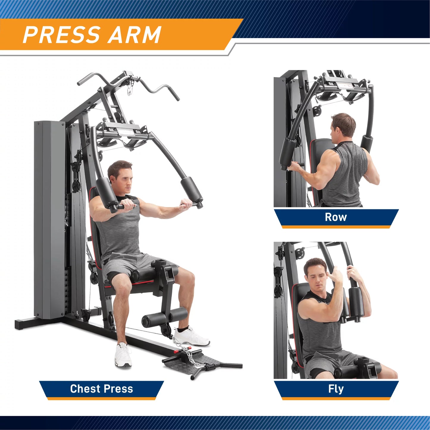 200 Lbs Stack Dual Function Home Gym MKM-81010