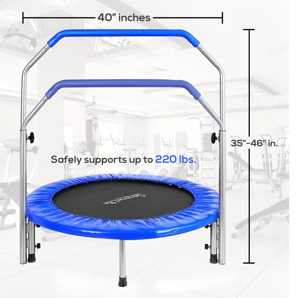 40 Inch Portable Highly Elastic Jumping Sports Trampoline, Adult Size