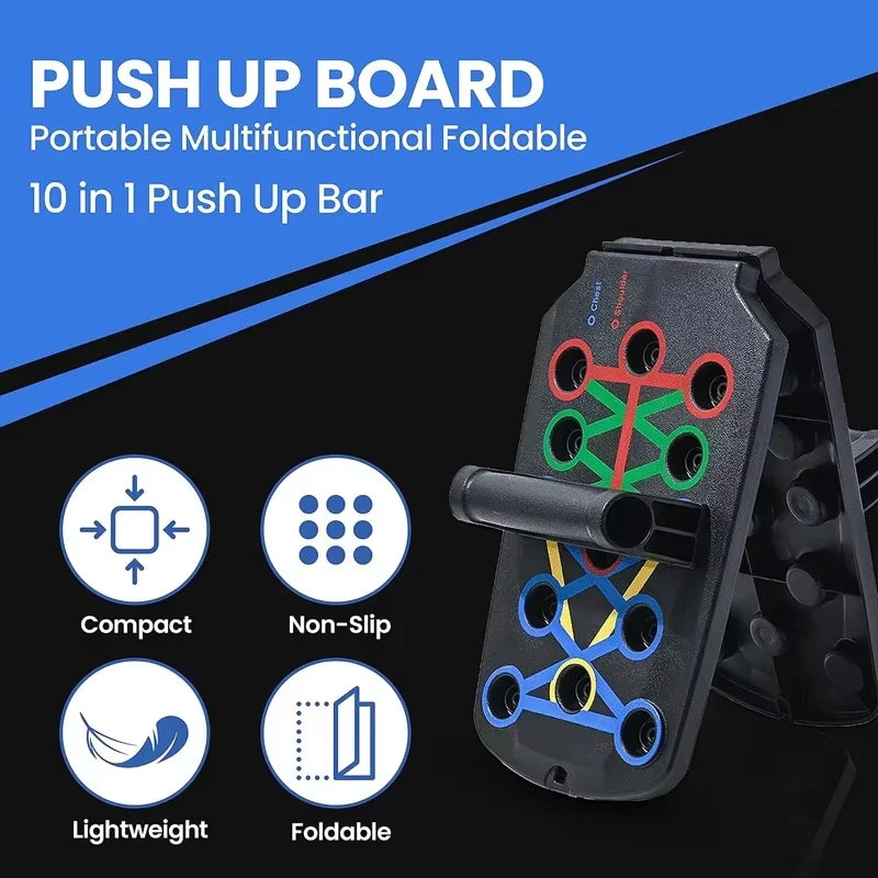 Professional Push up Strength Training Equipment Foldable Push-Up Board for Chest Abdomen Arms and Back Train Home Gym Equipment