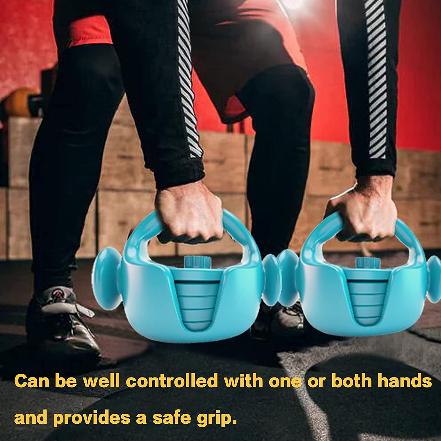 Kettlebell Adjustable Kettlebell Weight Sets Comes with Three Grips 5Lbs,8Lbs,12Lbs,15Lbs,Strength Training&Full-Body Workout for Home or Gym Black